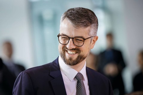 Wolf Heinrich Reuter, State Secretary in the Federal Ministry of Finance, pictured at the start of