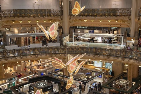 Galeries Lafayette department stores', Paris, Île-de-France, France, Europe