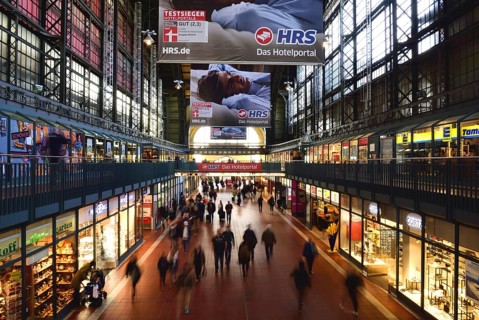 Hamburg, Hauptbahnhof, Wandelhalle, Einkaufszentrum