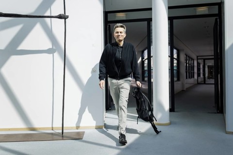 Rolf Mützenich, SPD parliamentary group leader, arrives at the SPD Presidium meeting after the