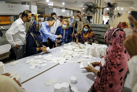 Svenja Schulze (SPD), Federal Minister for Economic Cooperation and Development, visiting Anwar