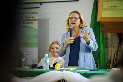 Svenja Schulze (SPD), Federal Minister for Economic Cooperation and Development, visits the
