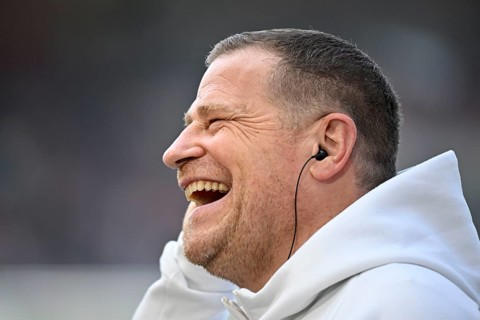 Sports Director Max Eberl FC Bayern Munich FCB Portrait laughs heartily Voith-Arena, Heidenheim,