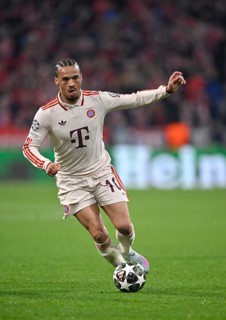 Leroy Sané FC Bayern Munich FCB (10) Action on the ball Champions League, Allianz Arena, Munich,