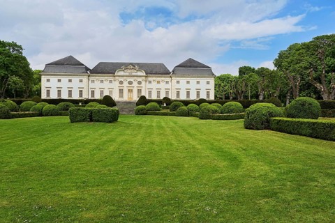 Park, Baroque Halbturn Castle, Lake Neusiedl, Burgenland, Austria, Europe