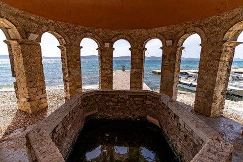 The Imperial Fountain in Zadar, Croatia, Europe