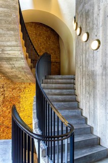 Staircase to the upper floors, Parliamentary History Exhibition in the German Cathedral at