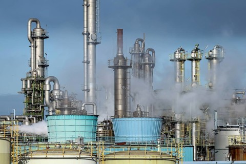 Oberhausen, North Rhine-Westphalia, Germany, industrial plant in the chemical park, OQ Chemicals