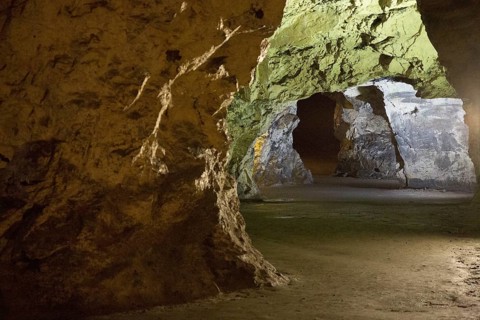 In the Felsendome Rabenstein show mine, Chemnitz, Saxony, Germany, Europe