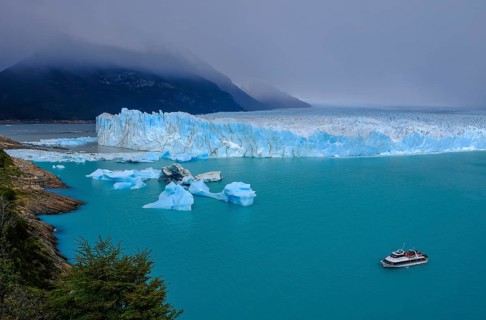 El Calafate, Patagonia, Argentina, Perito Moreno Glacier in Los Glaciares National Park. The Perito