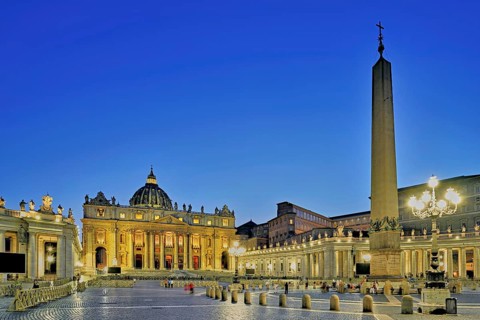 St Peter's Cathedral, St Peter's Basilica, obelisk, Vatican palaces, St Peter's Square, Vatican,
