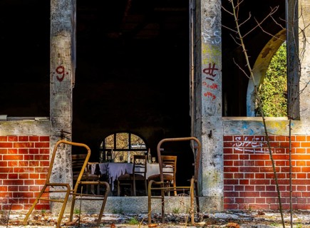 Historic buildings on the site of the former tuberculosis sanatorium in Beelitz, Brandenburg,