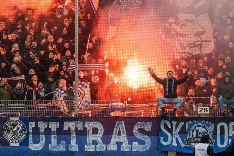 Football 3rd division, season 2024/25, matchday 19: Waldhof Mannheim vs Arminia Bielefeld. Picture: