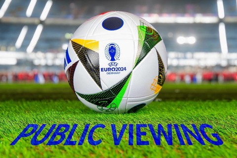 Symbolic image for public viewing of UEFA-EURO 2024: The 2024 European Championship will take place