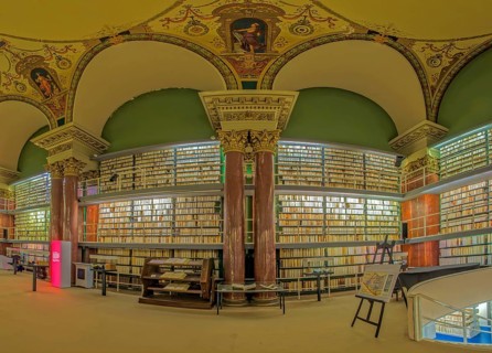 Herzog August Library Interior Panorama Wolfenbüttel Germany