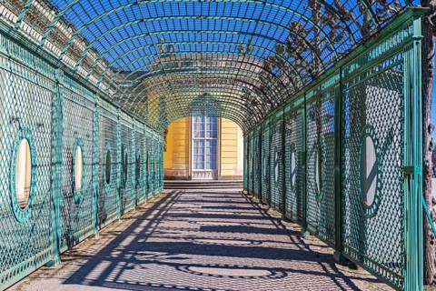 Sanssouci Palace in Sanssouci Palace Park in Potsdam, Germany, Europe