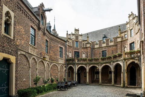 Moated castle, Schloss Paffendorf, Bergheim, Rhine-Erft district, North Rhine-Westphalia, Germany,