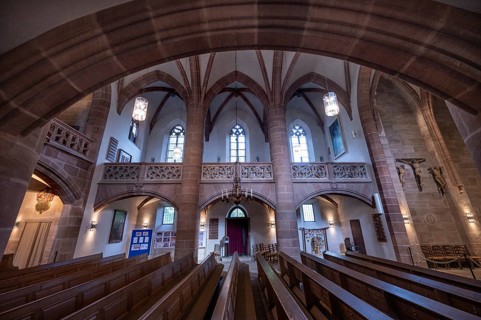 Galleries of St Nicholas and St Ulrich Church, nave built around 1400, Kirchenberg 15,