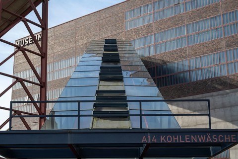 A14 Coal washing plant, escalator to the visitor centre, Ruhr Museum, Zollverein Coal Mine