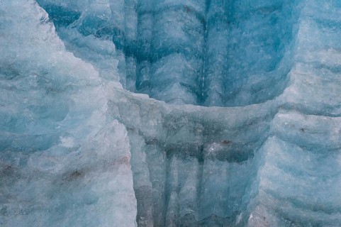 Ice detail, Iceberg at Monacobreen, Liefdefjorden, Spitsbergen Island, Svalbard and Jan Mayen,
