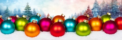 Christmas card with forest in the background card and text free space copyspace banner decoration