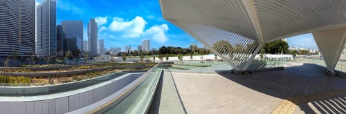 Arlozorov Train Station in Tel Aviv near financial center and business district