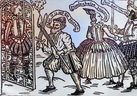 From the book The Spanish Tragedy, a theatre play by Thomas Kyd, 1898. Reproduction of the title