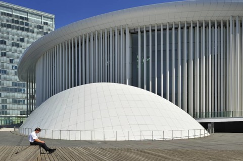The Grande-Duchesse Joséphine-Charlotte Concert Hall, Philharmonie Luxembourg at Kirchberg,
