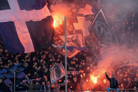 Football 3rd division, season 2024/25, matchday 19: Waldhof Mannheim vs Arminia Bielefeld. Picture: