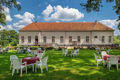 Banquet hall Casino, former army barracks at the Colony of Wortel near Hoogstraten, province of