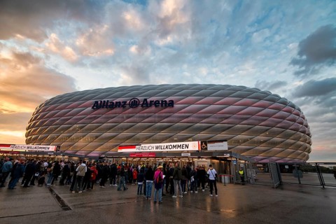Spectators, fans, queue, waiting for admission, UEFA Nations League international match Germany vs.