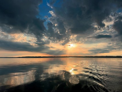 Sunrise at Lake Starnberg, Tutzing, Bavaria, Germany, Europe