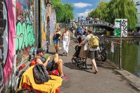 Regent's Canal, Camden Town, London, England, Great Britain, London, South of England, Great