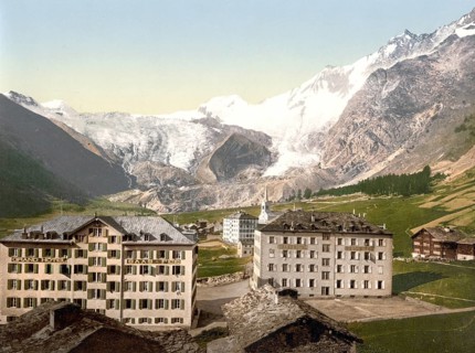 Hotels in Saas-Fee, Gemeinde im Kanton Wallis, Schweiz / Saas Fee, the hotels, Valais, Alps of,