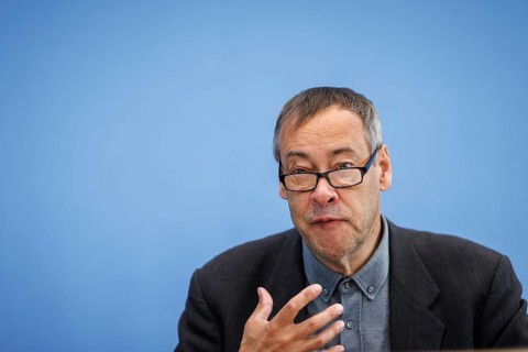Thomas Krüger, President of Deutsches Kinderhilfswerk, recorded during the Federal Press Conference