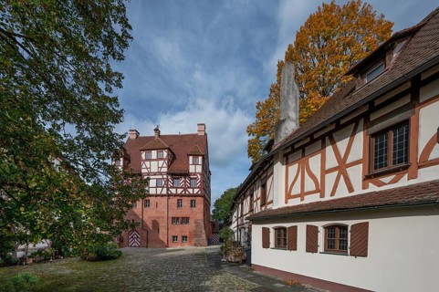 Hallerschloss, already mentioned around 1200, Kirchenberg 11, Nuremberg-Mögeldorf, Middle