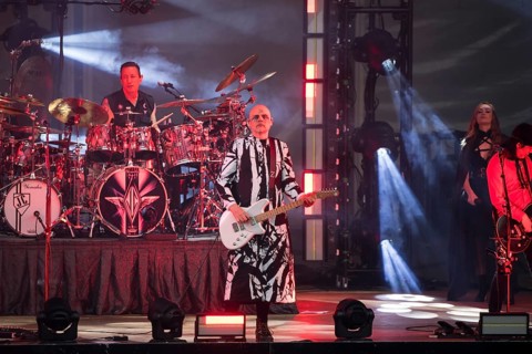 Billy Corgan, lead singer of The Smashing Pumpkins live on The World is a Vampire Tour at the