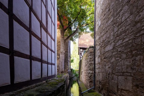Mühlhausen townscape, Mühlhausen, Thuringia, Germany, Europe