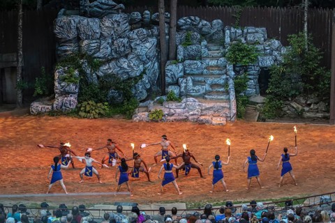 Outdoor drama Unto These Hills recounts the history of the native Cherokee people in North Carolina