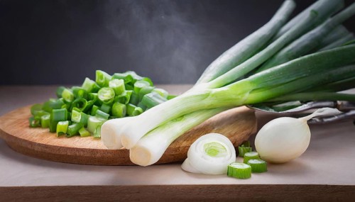 Vegetable, spring onion or spring onion, also known as winter onion, Allium fistulosum