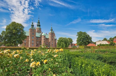 Denmark, King Garden park in Copenhagen in Rosenborg Palace, Europe