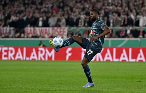 Ridle Baku RasenBallsport RB Leipzig RBL (17) Action on the ball semi-final, DFB Cup, MHPArena, MHP