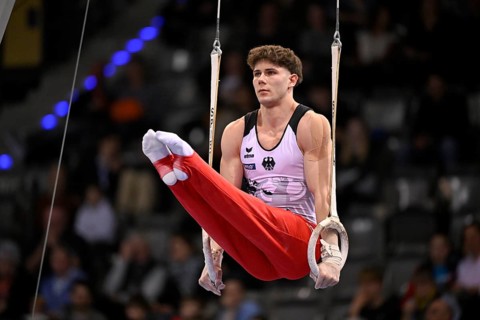 Scarlet badis Sissakis GER Rings Action Gymnastics, EnBW DTB-Pokal, Porsche-Arena, Stuttgart,