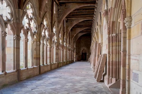 Cloister of St Peter and Paul, Wissembourg, Alsace