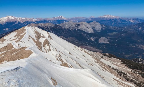 View from Tahtali Dagi over the Taurus Mountains, Turkey, Asia