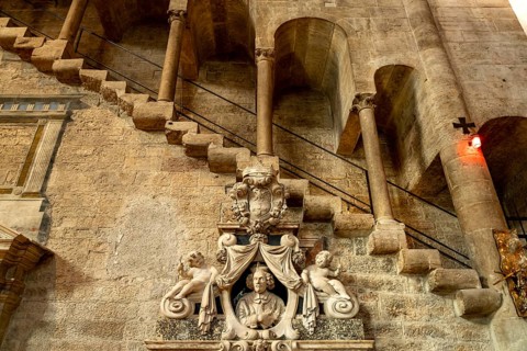 Interior of the Cathedral of Trento or Cathedral of San Vigilio, Trento, Trentino, Italy, Europe
