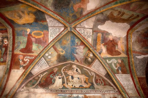 Frescoes in the cloister, Cathedral of the Assumption of Mary and St. Cassian, Bressanone