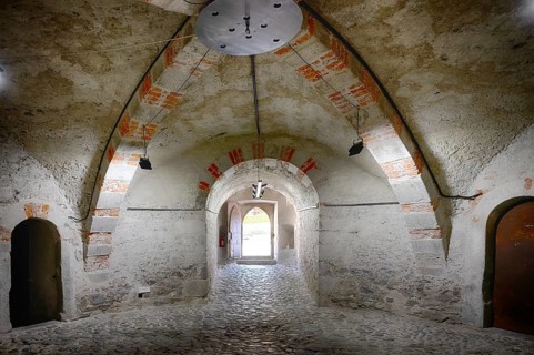 Interior view, Castel Sant'Angelo, Romanesque Chapel of St. Michael, Augustinian Canons' Monastery,