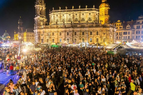 Canaletto the Dresden City Festival Concert on the Theatre Square in front of the Semper Opera