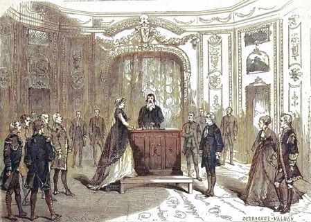 Theatre scene from La Czarine, Mazurka Russe by Louis Ganne, 1869, France, Historic, digitally